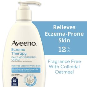 Aveeno Eczema Therapy Daily Soothing Body Cream, Steroid-Free, 12 oz