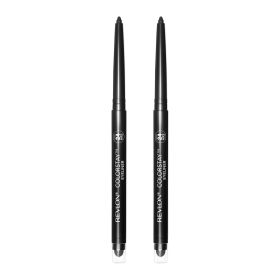 Revlon ColorStay Pencil Eyeliner with Built-in Sharpener, 201 Black, 2 Pack