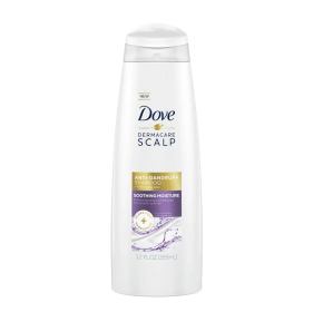 Dove Anti-Dandruff Shampoo;  Dermacare Scalp;  Soothing Moisture pH Balanced Formula ;  12 oz