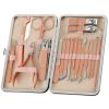 18PCS A Kit Professional Nail Salon Beauty Clipper&Pusher& Tweezers&Nipper Tool Products Kit for Manicure&Makup