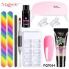 Manicure Set Poly Extension Nail KitGel Nails CompleteKit Gel For Extension Semi PermanentUV Varnish Kit Nail Tools Sets