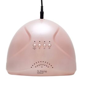 1 piece Nail phototherapy machine quick-drying shop dedicated sunone nail polish glue baking lamp led lamp dryer household tools (Color: Pink)