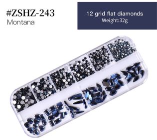 1Box Crystal Transparent AB Nail Art Rhinestone DIY Non-thermal Repair Flat Acrylic Nail Stone 3D Nail Art Decoration (design: #ZSHZ-243)